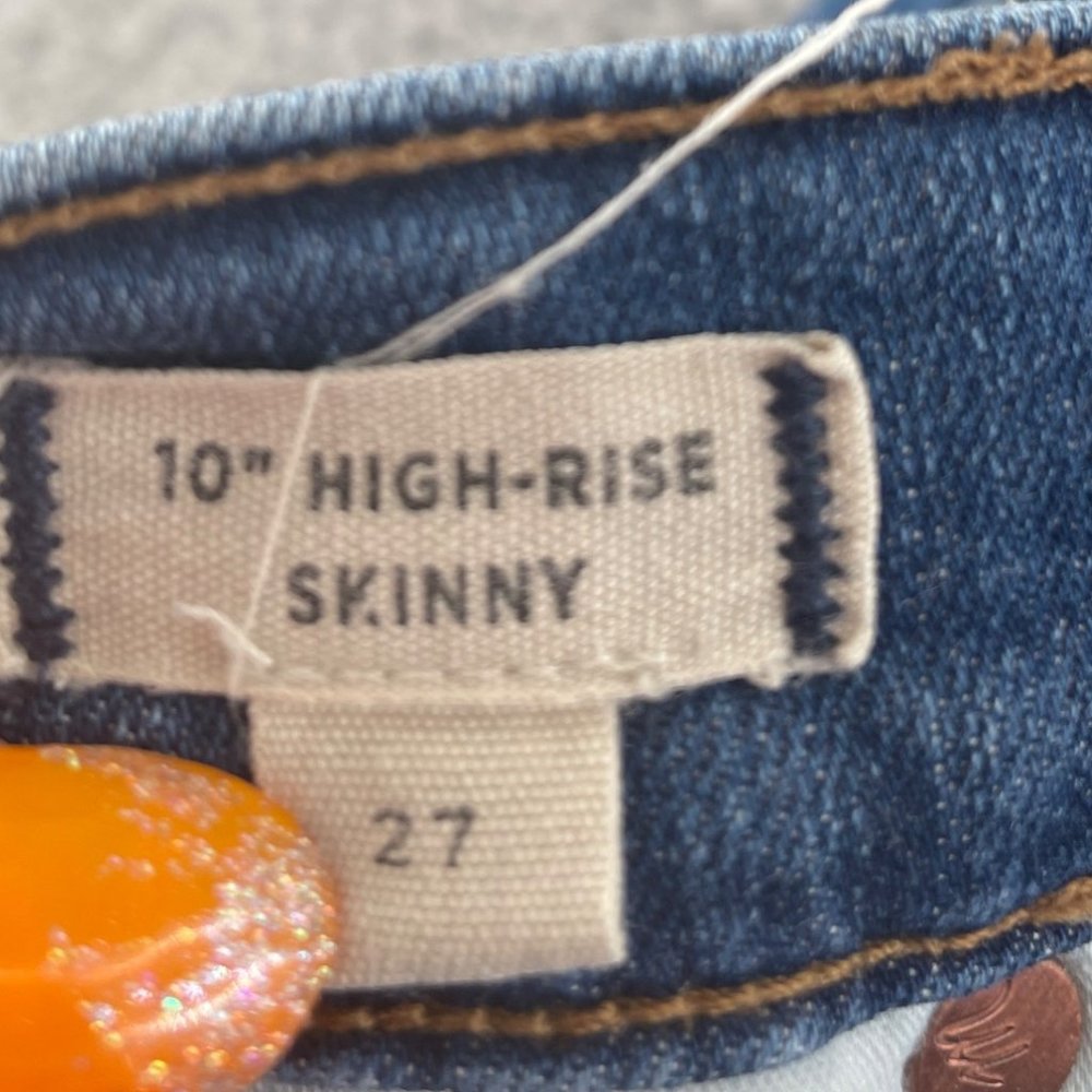 Madewell 10" High Rise Skinny Jean Button Fly Size 27 - Picture 12 of 13